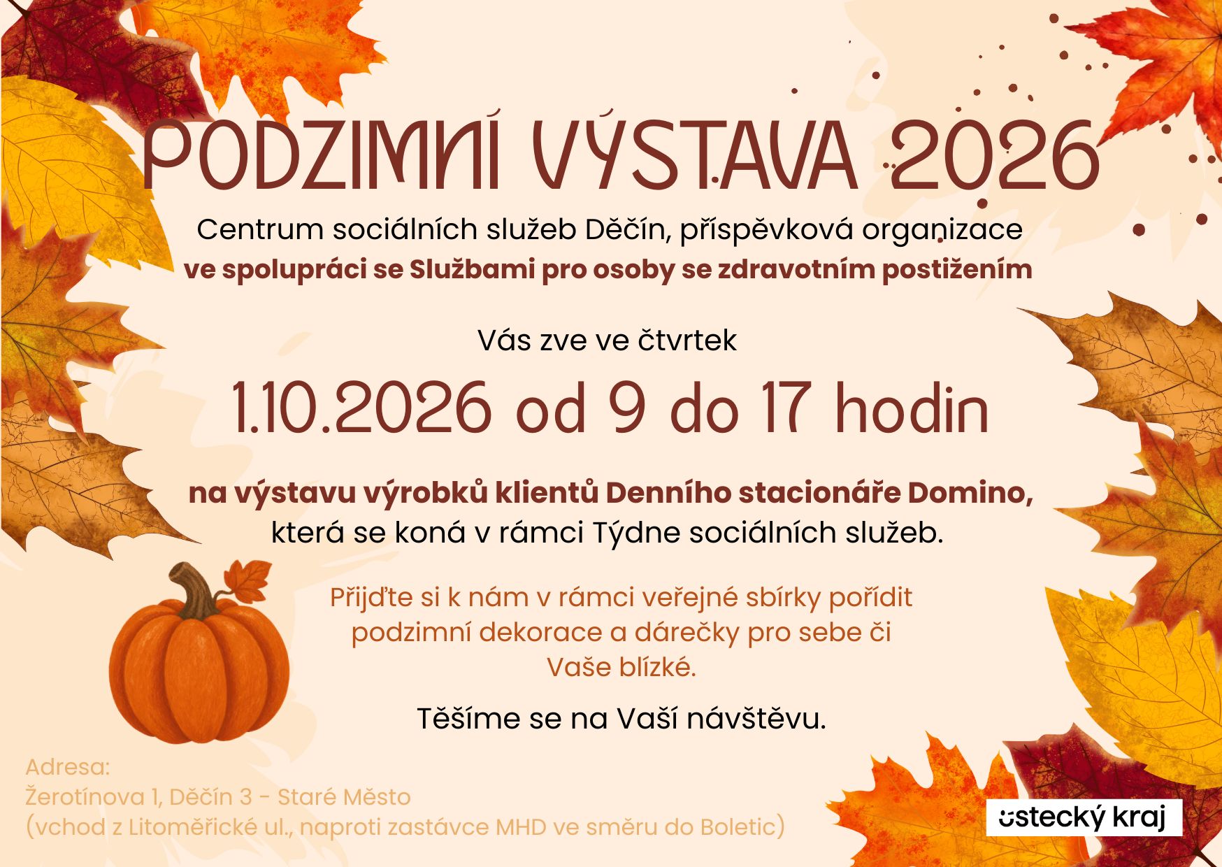 Podzimní výstava v Denním stacionáři Domino